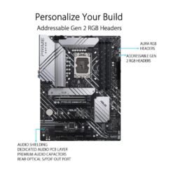ASUS Prime Z690-P D4 LGA 1700 Intel 12th Gen ATX Motherboard PCIe 5.0, DDR4, 14+1 Power Stages - Image 4