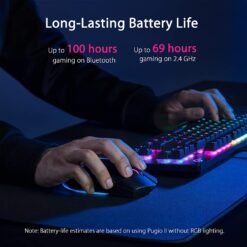 Alternative view of ASUS ROG Pugio II Ambidextrous Lightweight RGB Wireless Gaming Mouse with 16,000 Dpi Optical Sensor, 7 Programmable Buttons, On-the-fly DPI-adjust Button