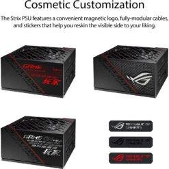 ASUS ROG Strix 1000W Gold Certified Gaming PSU Power Supply Premium Cooling Performance Full Modular 12 ASUS ROG Strix 1000W Gold Certified Gaming PSU Power Supply Premium Cooling Performance Full Modular - Image 6