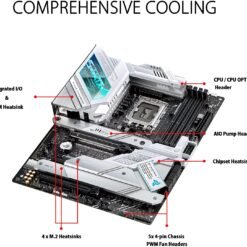 ASUS ROG STRIX Z690-A GAMING WIFI D4 Intel®Z690 LGA 1700 ATX Motherboard with PCIe®5.0, 16+1 DrMos, Two-Way AI Noise Cancelation, AI Overclocking 9 ASUS ROG STRIX Z690-A GAMING WIFI D4 Intel®Z690 LGA 1700 ATX Motherboard with PCIe®5.0, 16+1 DrMos, Two-Way AI Noise Cancelation, AI Overclocking - Image 3