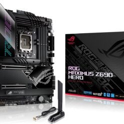 ASUS ROGMAXIMUS Z690 HERO Intel® Z690 ATX Motherboard with 20+1 power stages, DDR5, Five M.2, USB 3.2 Gen 2x2 front-panel connector, Dual Thunderbolt™ 4 - Image 3