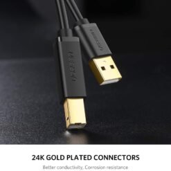 UGREEN 3M USB 2.0 Printer Cable Type A Male to B Male 10 UGREEN 3M USB 2.0 Printer Cable Type A Male to B Male - Image 3