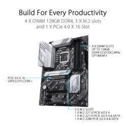 ASUS PRIME Z590-A Intel® Z590 (LGA 1200) ATX motherboard with PCIe® 4.0, three M.2 slots, 16 DrMOS power stages, HDMI®, DisplayPort™, SATA 6 Gbps 13 ASUS PRIME Z590-A Intel® Z590 (LGA 1200) ATX motherboard with PCIe® 4.0, three M.2 slots, 16 DrMOS power stages, HDMI®, DisplayPort™, SATA 6 Gbps - Image 6
