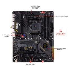 ASUS TUF GAMING X570-PRO (WI-FI) AMD AM4 X570 ATX Gaming motherboard with PCIe 4.0, dual M.2, 2.5G Intel LAN, Wi-Fi 6 - Image 3