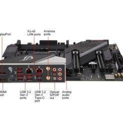 ASUS ROG Strix X570-E Gaming AMD X570 ATX Gaming Motherboard with PCIe 4.0, 2.5 Gbps and Intel Gigabit LAN, Wi-Fi 6 (802.11ax), 16 power stages, dual M.2 11 ASUS ROG Strix X570-E Gaming AMD X570 ATX Gaming Motherboard with PCIe 4.0, 2.5 Gbps and Intel Gigabit LAN, Wi-Fi 6 (802.11ax), 16 power stages, dual M.2 - Image 4