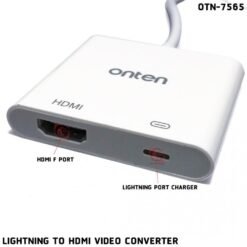 Alternative view of Onten 7565D Iphone Lightening To HDMI + Lightening Converter Video Adapter