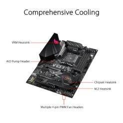 ASUS ROG STRIX B450-F GAMING II AMD AM4 B450 Gaming ATX Motherboard with DDR4 4400 MHz support, AI Noise-Canceling Microphone, M.2 with heatsink 8 ASUS ROG STRIX B450-F GAMING II AMD AM4 B450 Gaming ATX Motherboard with DDR4 4400 MHz support, AI Noise-Canceling Microphone, M.2 with heatsink - Image 3