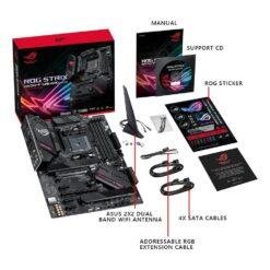 ASUS ROG STRIX B550-F GAMING(WI-FI) AMD AM4 (3rd Gen Ryzen) ATX Gaming Motherboard (PCIe 4.0, 2.5Gb LAN, BIOS FlashBack, HDMI 2.1, Addressable Gen 2 RGB Header and AURA Sync) - Image 4