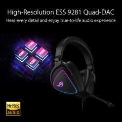 ASUS ROG Delta S Lightweight USB-C RGB Gaming Headset with AI noise-canceling mic, MQA technology, Hi-Res ESS 9281 QUAD DAC forPC, Nintendo Switch™, PlayStation®5 11 ASUS ROG Delta S Lightweight USB-C RGB Gaming Headset with AI noise-canceling mic, MQA technology, Hi-Res ESS 9281 QUAD DAC forPC, Nintendo Switch™, PlayStation®5 - Image 6