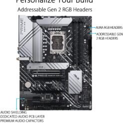 ASUS PRIME Z690-P WiFi D4 Intel® Z690 (LGA 1700) ATX Motherboard with PCIe® 5.0, three M.2 slots, 14+1 DrMOS, DDR4, HDMI®, DisplayPort™, Intel® WiFi 6 11 ASUS PRIME Z690-P WiFi D4 Intel® Z690 (LGA 1700) ATX Motherboard with PCIe® 5.0, three M.2 slots, 14+1 DrMOS, DDR4, HDMI®, DisplayPort™, Intel® WiFi 6 - Image 5