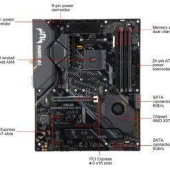ASUS TUF GAMING X570-PLUS (WI-FI) AMD AM4 X570 ATX Gaming Motherboard with PCIe 4.0, dual M.2, Wi-Fi, 14 Dr. MOS power stages, HDMI, DP 11 ASUS TUF GAMING X570-PLUS (WI-FI) AMD AM4 X570 ATX Gaming Motherboard with PCIe 4.0, dual M.2, Wi-Fi, 14 Dr. MOS power stages, HDMI, DP - Image 5