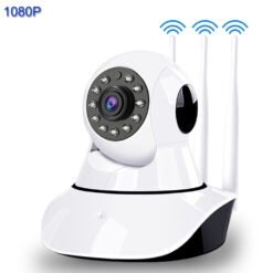 Wifi ip camera 1080p hd home security camera 3 wireless antenna signal two way audio enhancement night vision smart cctv camera - Image 2