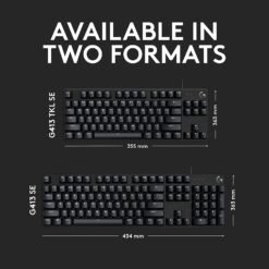 Logitech G413 TKL SE Mechanical Gaming Keyboard Compact White Backlit Keyboard with Tactile Mechanical Switches, Anti-Ghosting 12 Logitech G413 TKL SE Mechanical Gaming Keyboard Compact White Backlit Keyboard with Tactile Mechanical Switches, Anti-Ghosting - Image 5