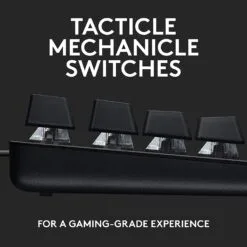Alternative view of Logitech G413 TKL SE Mechanical Gaming Keyboard Compact White Backlit Keyboard with Tactile Mechanical Switches, Anti-Ghosting