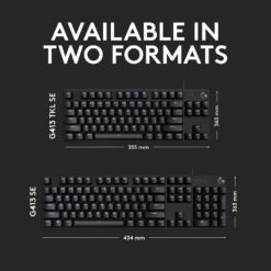 Logitech G413 SE Mechanical Gaming Keyboard with White LED BackLight Gaming Keyboard for Pro Gaming 12 Logitech G413 SE Mechanical Gaming Keyboard with White LED BackLight Gaming Keyboard for Pro Gaming - Image 5