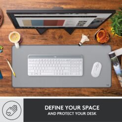 Alternative view of Logitech Desk Mat Studio Series Multifunctional Large Desk Pad, Extended Mouse Mat, Office Desk Protector with Anti-Slip Base, Spill-Resistant