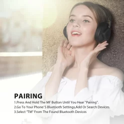 Alternative view of Bluedio TM TMonitor Wireless Headphone Bluetooth 5.0 with 30Hrs Battery Time