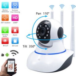 Wifi ip camera 1080p hd home security camera 3 wireless antenna signal two way audio enhancement night vision smart cctv camera - Image 6