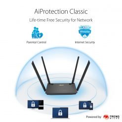 ASUS RT-AX53U AX1800 Dual Band WiFi 6 (802.11ax) Router supporting MU-MIMO and OFDMA technology, with AiProtection Classic network security powered by Trend Micro 9 ASUS RT-AX53U AX1800 Dual Band WiFi 6 (802.11ax) Router supporting MU-MIMO and OFDMA technology, with AiProtection Classic network security powered by Trend Micro - Image 5