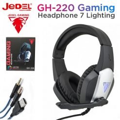 JEDEL GH-220 Gaming Headphones RGB Light 2 Pin 3.5mm Connector Clear Bass for PUBG Mine Craft LOL Fortnite Gaming Headphone, Wired gaming headset 6 JEDEL GH-220 Gaming Headphones RGB Light 2 Pin 3.5mm Connector Clear Bass for PUBG Mine Craft LOL Fortnite Gaming Headphone, Wired gaming headset - Image 3