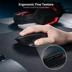 Redragon M656 Gainer Wireless Gaming Mouse, 4000 DPI 2.4Ghz Wireless Gamer Mouse w/ 5 DPI Levels, 7 Macro Buttons, Red LED Backlit & Pro Software/Drive Supported, for PC/Mac/Laptop 9 Redragon M656 Gainer Wireless Gaming Mouse, 4000 DPI 2.4Ghz Wireless Gamer Mouse w/ 5 DPI Levels, 7 Macro Buttons, Red LED Backlit & Pro Software/Drive Supported, for PC/Mac/Laptop - Image 4