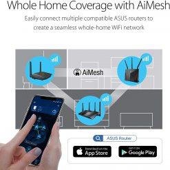 ASUS RT-AX55 AX1800 Dual Band WiFi 6 (802.11ax) Router supporting MU-MIMO and OFDMA technology, with AiProtection Classic network security powered by Trend Micro™ 9 ASUS RT-AX55 AX1800 Dual Band WiFi 6 (802.11ax) Router supporting MU-MIMO and OFDMA technology, with AiProtection Classic network security powered by Trend Micro™ - Image 5