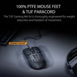 Alternative view of ASUS TUF Gaming M4 Air Lightweight Wired Gaming Mouse with 16,000 Dpi Sensor, Six Programmable Buttons, Ultralight Air Shell, IPX6 (P307)