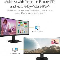 ASUS TUF Gaming VG35VQ 35 inch 100Hz Curved Gaming Monitor WQHD (3440x1440) Extreme Low Motion Blur™, Adaptive-Sync,1ms (MPRT) 7 ASUS TUF Gaming VG35VQ 35 inch 100Hz Curved Gaming Monitor WQHD (3440x1440) Extreme Low Motion Blur™, Adaptive-Sync,1ms (MPRT) - Image 4