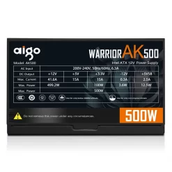 Aigo AK500 PFC max 500W Watt PC Gaming Power Supply unit Quiet 120mm Fan 24pin 12V ATX PSU Desktop computer Power Supply for gaming pc - Image 3
