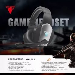 JEDEL GH-220 Gaming Headphones RGB Light 2 Pin 3.5mm Connector Clear Bass for PUBG Mine Craft LOL Fortnite Gaming Headphone, Wired gaming headset 7 JEDEL GH-220 Gaming Headphones RGB Light 2 Pin 3.5mm Connector Clear Bass for PUBG Mine Craft LOL Fortnite Gaming Headphone, Wired gaming headset - Image 4