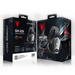Alternative view of JEDEL GH-220 Gaming Headphones RGB Light 2 Pin 3.5mm Connector Clear Bass for PUBG Mine Craft LOL Fortnite Gaming Headphone, Wired gaming headset