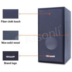 Alternative view of Kisonli T-004 2.0 Wooden Desktop Mini Speaker PC Speakers USB Powered