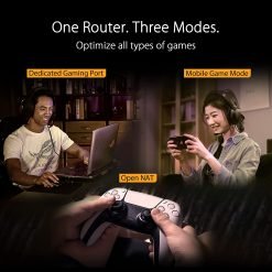ASUS TUF Gaming AX5400 Dual Band WiFi 6 Gaming Router with dedicated Gaming Port, 3 steps port forwarding, AiMesh for mesh WiFi and AURA RGB lighting (TUF-AX5400) - Image 4