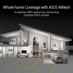 ASUS TUF Gaming AX5400 Dual Band WiFi 6 Gaming Router with dedicated Gaming Port, 3 steps port forwarding, AiMesh for mesh WiFi and AURA RGB lighting (TUF-AX5400) - Image 3