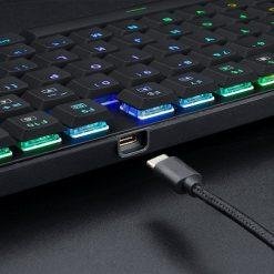 Alternative view of Redragon K535 APAS 104 Key RGB Wired Low Profile Mechanical Gaming Keyboard Blue Clicky Switches