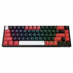 Redragon K631 Castor PRO 65% 3-Mode Wireless RGB Gaming Keyboard, 68 Keys Hot-Swappable Compact Mechanical Keyboard w/Hot-Swap Free-Mod Quiet Red Linear Switch - Image 5