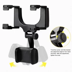 Rearview Mirror Phone Holder