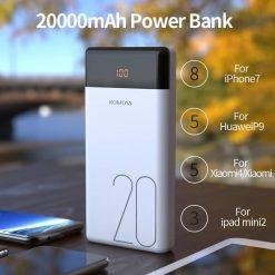 ROMOSS LT20 Power Bank 20000mAh 18W Dual USB Fast Powerbank External Battery with LED Display Fast Portable Charger 6 ROMOSS LT20 Power Bank 20000mAh 18W Dual USB Fast Powerbank External Battery with LED Display Fast Portable Charger - Image 3