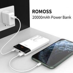 ROMOSS LT20 Power Bank 20000mAh 18W Dual USB Fast Powerbank External Battery with LED Display Fast Portable Charger 7 ROMOSS LT20 Power Bank 20000mAh 18W Dual USB Fast Powerbank External Battery with LED Display Fast Portable Charger - Image 4