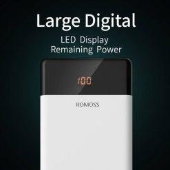 Alternative view of ROMOSS LT20 Power Bank 20000mAh 18W Dual USB Fast Powerbank External Battery with LED Display Fast Portable Charger