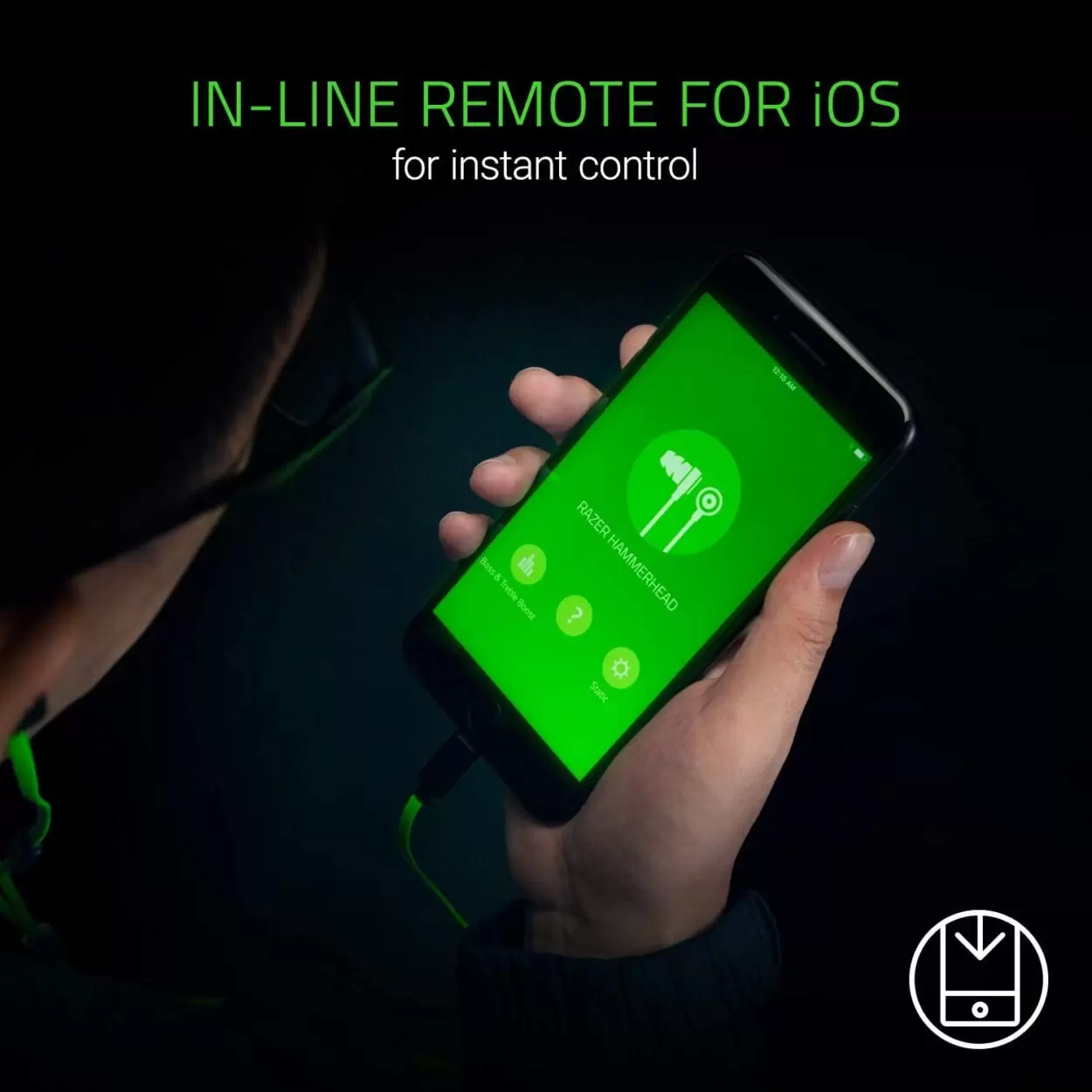 Razer Hammerhead iOS Lightning Earbuds DAC Custom-Tuned Dual-Driver Technology - in-Line Mic Headphones Handsfree - Image 2
