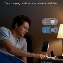 ESR HaloLock™ 3-in-1 Wireless Charging Stand with CryoBoost for iPhone and iWatch - Image 3