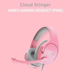 HyperX Cloud Stinger Pink Gaming Headset with Mic For PC PS4 Mobile Pink WITHOUT BOX 7 HyperX Cloud Stinger Pink Gaming Headset with Mic For PC PS4 Mobile Pink WITHOUT BOX - Image 3
