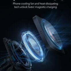 ESR HaloLock Wireless Car Charger with CryoBoost™ for iPhone 14/13/12 The fastest MagSafe charger for iPhone 14/13 while navigating 9 ESR HaloLock Wireless Car Charger with CryoBoost™ for iPhone 14/13/12 The fastest MagSafe charger for iPhone 14/13 while navigating - Image 5