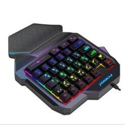 Alternative view of FOREV FV-F6 Wired Gaming Illuminated Keyboard One Handed Gaming Gamepad Keyboard
