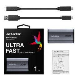 Alternative view of ADATA SE880 2TB External SSD Type-C USB 3.2 Gen2 x2 Solid State Drive