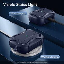 ESR AirPods Pro (2022/2019) Cyber Armor Tough Case with HaloLock A super-tough case with magnetic locking lid and MagSafe-style charging 11 ESR AirPods Pro (2022/2019) Cyber Armor Tough Case with HaloLock A super-tough case with magnetic locking lid and MagSafe-style charging - Image 5