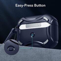 ESR AirPods Pro (2022/2019) Cyber Armor Tough Case with HaloLock A super-tough case with magnetic locking lid and MagSafe-style charging 12 ESR AirPods Pro (2022/2019) Cyber Armor Tough Case with HaloLock A super-tough case with magnetic locking lid and MagSafe-style charging - Image 6