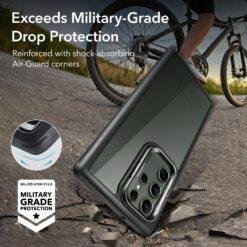 Alternative view of ESR Galaxy S23 Ultra Shock Armor Kickstand Case Ultra-tough 2-part case with innovative Camera-Guard kickstand
