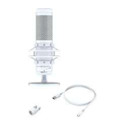 HyperX QuadCast S Microphone White USB RGB Gaming Professional Microphone OPEN BOX NEW 5 HyperX QuadCast S Microphone White